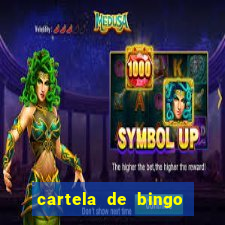 cartela de bingo cha de bebe